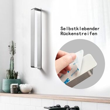 Полотенцесушитель без свердління, гостьовий полотенцесушитель самоклеючий, настінний полотенцесушитель з нержавіючої сталі 42CM A