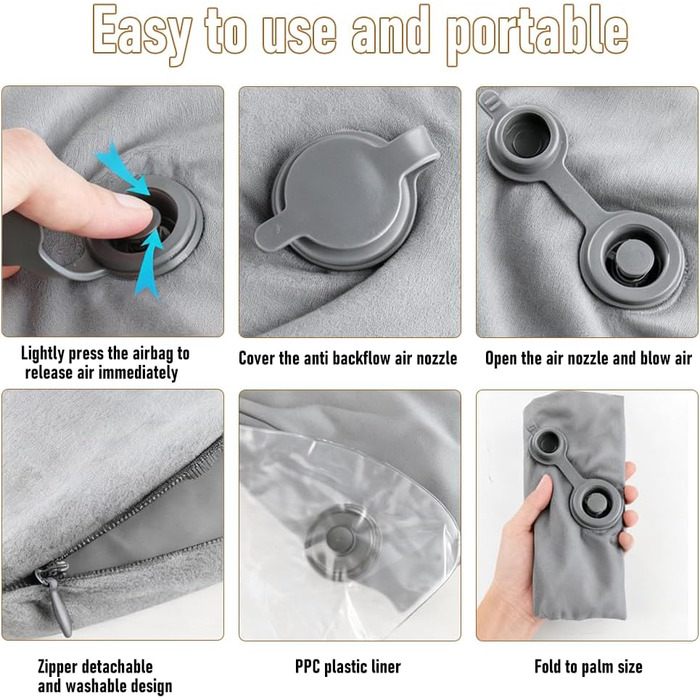 Ігрова подушка для читання, ергономічна надувна подушка для підтримки рук для тривалих ігрових сесій, в&39язана гачком подушка, геймерська подушка, подушка для гравця, подушка для читання для сидіння на ліжку/дивані/підлозі (сіра)