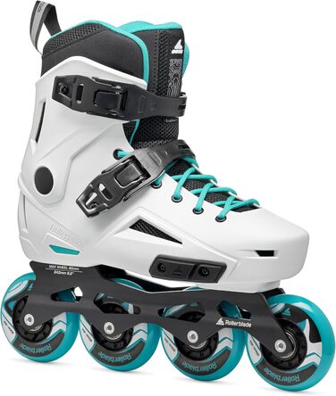 Жіночі міські роликові ковзани Rollerblade Lightning, білий та Aqua White/Aqua 8