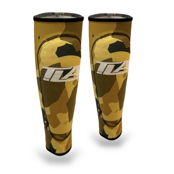Захисні щитки для гомілок TLA Stop Shot Enduro MTB - Захисні щитки для гомілок MTB, сертифіковані SAS-Tec CE - Аксесуари та захист ніг та гомілок для даунхілу BMX, камуфляж / пісок