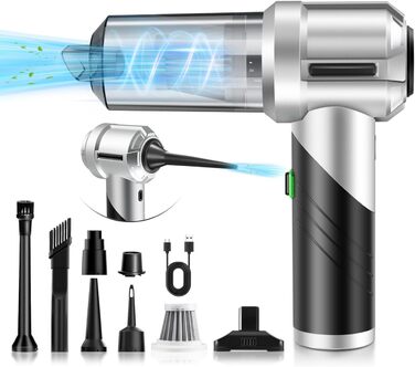 Стьобаний північний ручний пилосос, акумуляторний ручний пилосос, складаний автомобільний пилосос 3 в 1, міні-пилосос з безщіткови