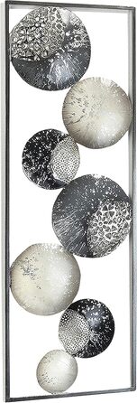 Фотошпалери для стін Kobolo настінні металеві картини - ШМАТКИ - метал - білий сірий сріблястий - 389