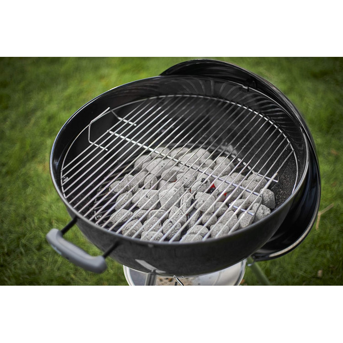 Гриль для вугілля Weber Classic Kettle, діаметр решітки 47 см, решітка для барбекю з порцеляновою емальованою кришкою та чайником,