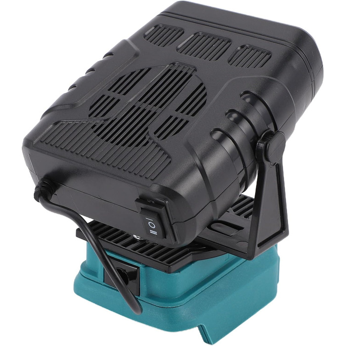 Портативний обігрівач Dpofirs на батарейках з двома температурами для кемпінгу в автомобілі, сумісний з батареями BL1815, BL1820, BL1530, BL1840, BL1850