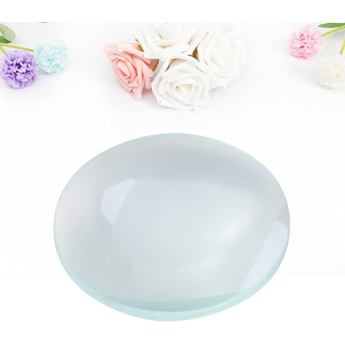 Подвійні опуклі лінзи UKCOCO Подвійні опуклі лінзи Подвійні опуклі дзеркала Один бульбашковий скляний ефект egfect дзеркальна плівка Телескоп Опукла лінза 50 мм опуклий скляний купол Комплект збільшувального скла Френеля студент