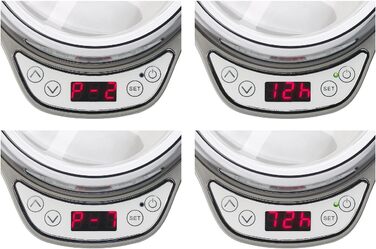 Йогуртниця Rosenstein & Shne Йогуртниця XL для грецького йогурту, натурального йогурту та багато іншого, 1,8 л (йогуртова машина, йогуртниця, йогуртниця)