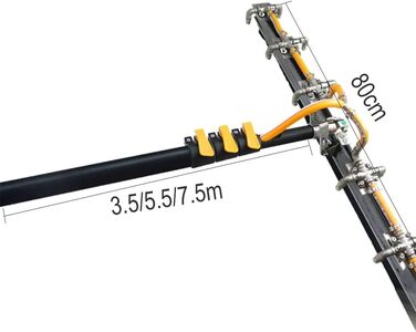 Щітка для чищення фотоелектричних елементів з телескопічною ручкою, телескопічна щітка для чищення фотоелектричних елементів, що о