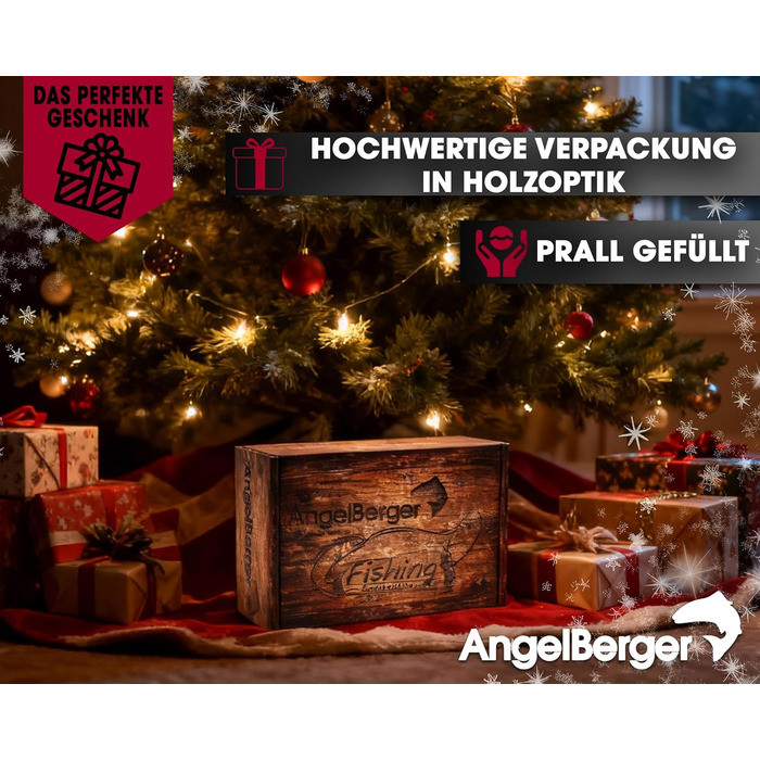 Різдвяна рибальська скринька Angel Berger, подарунок рибалки, різдвяна скринька Petri, подарунок на Різдво, різдвяна скринька 2