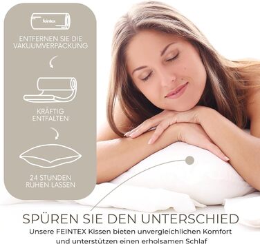 Комплект із 2 подушок (50x80 см) - Гіпоалергенні, декоративні подушки, що можна прати, подушки для дивана, подушки для сну - Подушки для ліжка та дивана - Оптимальний комфорт сну для дому 50 см x 80 см, комплект із 2 предметів