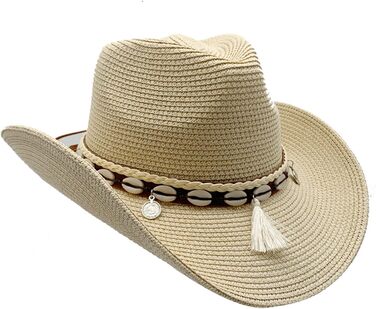 Ковбойський капелюх Willheoy Солом&39яний капелюх Жіночий чоловічий Капелюх від сонця Літній пляжний капелюх Вестерн Капелюх Панама Капелюх Унісекс Ковбойський капелюх Складний солом&39яний капелюх Літній капелюх з полями Один розмір Бежевий 4