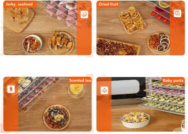 Сублімаційна сушарка, 8-рівневий дегідратор для продуктів Сублімаційна сушарка для дому 8 рівнів дегідратора з нержавіючої сталі Дегідратор Дегідратор для сушарки для фруктів 30-90C (8)