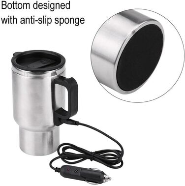 Автомобільний чайник Jadeshay 12V, 65 450ml кемпінговий чайник для автомобіля, невеликий електричний дорожній чайник з прикурюваче