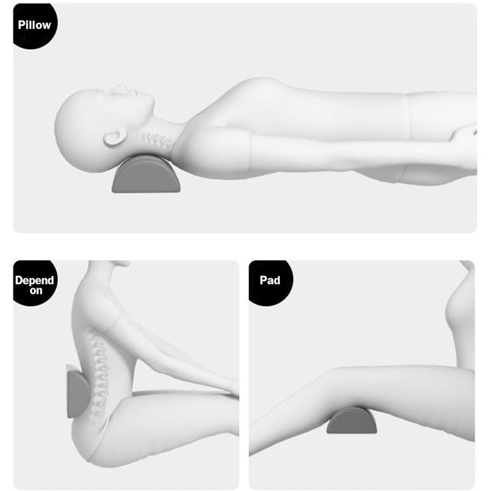 Подушка для підняття ніг, валик для колін та подушка для ніг з піни з ефектом пам&39яті, ергономічна подушка для положення колін та ніг, подушка для колін для тих, хто спить на боці (темно-сіра)