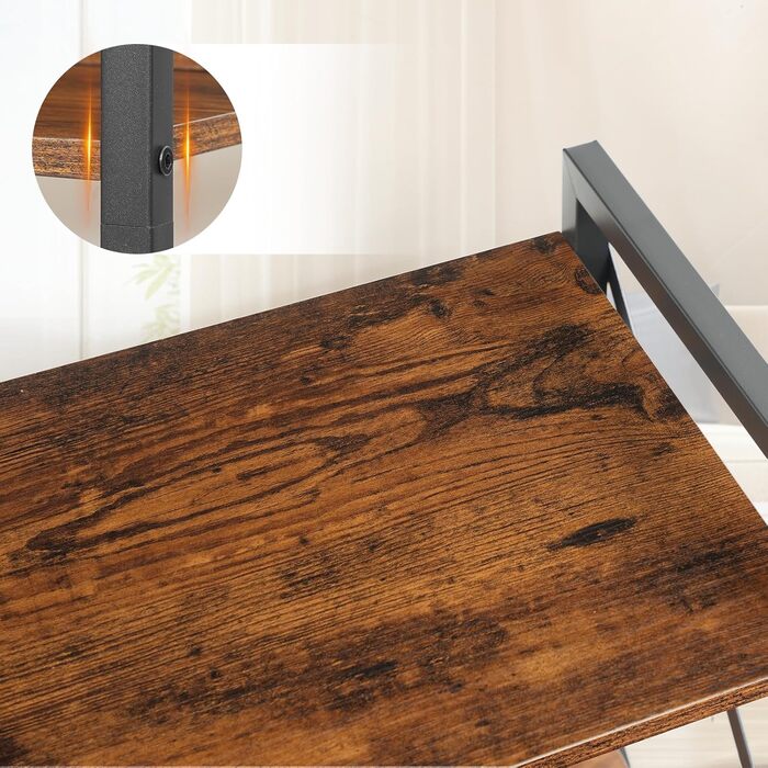 Книжкова полиця HOOBRO, стояча полиця, полиця-драбина, окремостояча вузька полиця, офісна полиця, 6 ярусів, відкриті полиці, для вітальні, спальні, офісу, кухні, рустикальний коричневий та чорний EBF72SJ01 42 x 28 x 161,5 см Рустикальний коричневий чорний