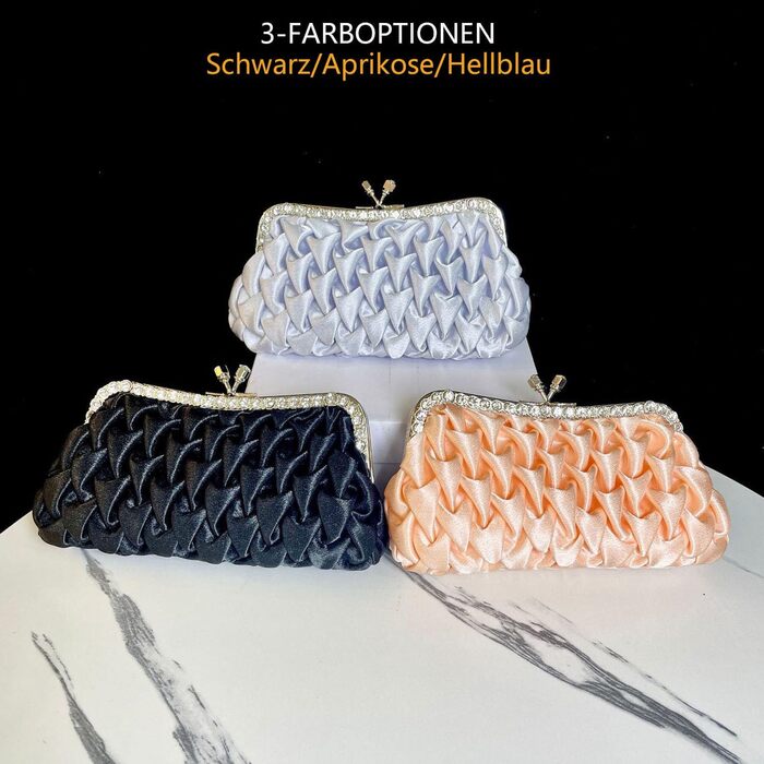 Клатч жіночий вечірній, сумка-плаття для нареченої на весілля, сумка через плече, елегантний модний гаманець, зі знімним ланцюжком (Абрикосовий)