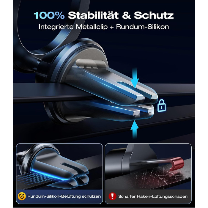 Повністю металевий тримач для мобільного телефону Автомобільний магніт для автомобільного кріплення Mgasafe 26xN55 найсильніші маг