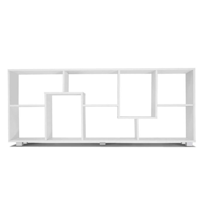 Двопозиційна полиця Tania, дерево, біла, ширина 161 см