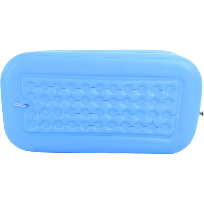 Надувна ванна для дорослих, надувна ванна з портативною функцією складання, повітряний спа-центр з нековзною поверхнею, ванна для внутрішнього та зовнішнього використання для сімейної ванної кімнати або спа-центру, синій колір
