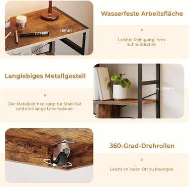 Книжкова полиця Dripex з 2 шухлядами, книжкова шафа з 7 відділеннями з дерева та металевого каркасу, окремостояча кубічна полиця для спальні, вітальні, кабінету, офісу, 33 x 100 x 90 см, промисловий дизайн, ретро