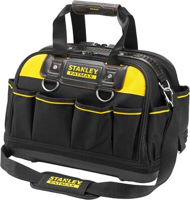 Сумка для інструментів Stanley Fatmax FMST1-73607 (багатофункціональна доступна сумка з двома великими відділеннями для зберігання ручних і електроінструментів, окремо стояча, вантажопідйомність до 25 кг)