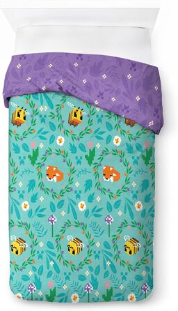 Постільна білизна Jay Franco Minecraft з квітковим візерунком - односпальний комплект постільної білизни з наволочкою 50 x 70 см б