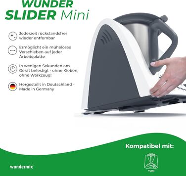 Для Thermomix TM31 Слайдер Alternative Thermomix Невидимі слайдери, як роликова дошка