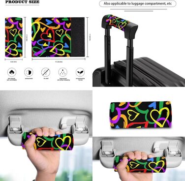 Чохли для валіз з ручкою для захисту, Барвиста Любов, 80 см, 3 шт.