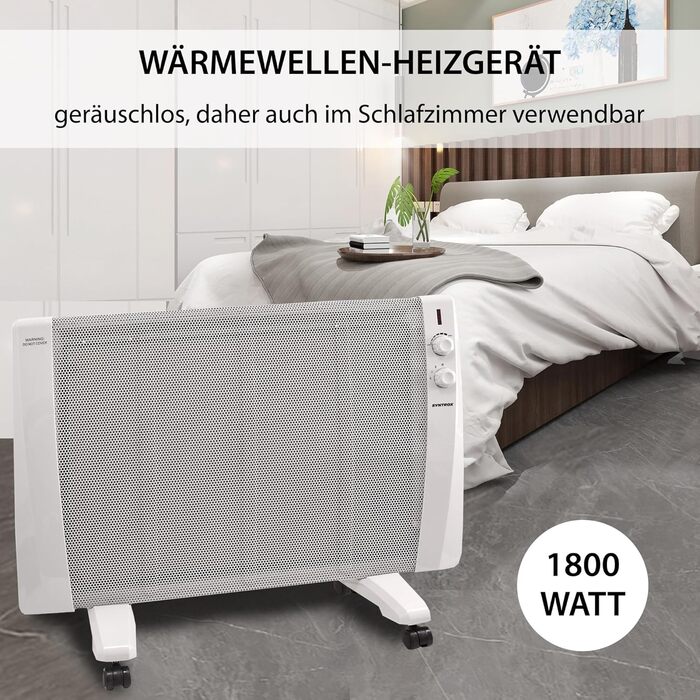 Інфрачервоний обігрівач Syntrox White Glimpa Радіаційний обігрівач Інфрачервоний обігрівач, ефективне опалення приміщення, захист від перегріву, швидкий розподіл тепла, захист від бризок