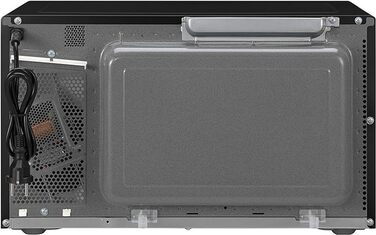 Мікрохвильова піч і гриль Panasonic NN-GT46KBSUG з поворотним столом, 31 літр, нержавіюча сталь, 1000 Вт, гриль 1100 Вт, 24 автоматичні програми, металева гриль, LCD дисплей, молодше меню, чорний