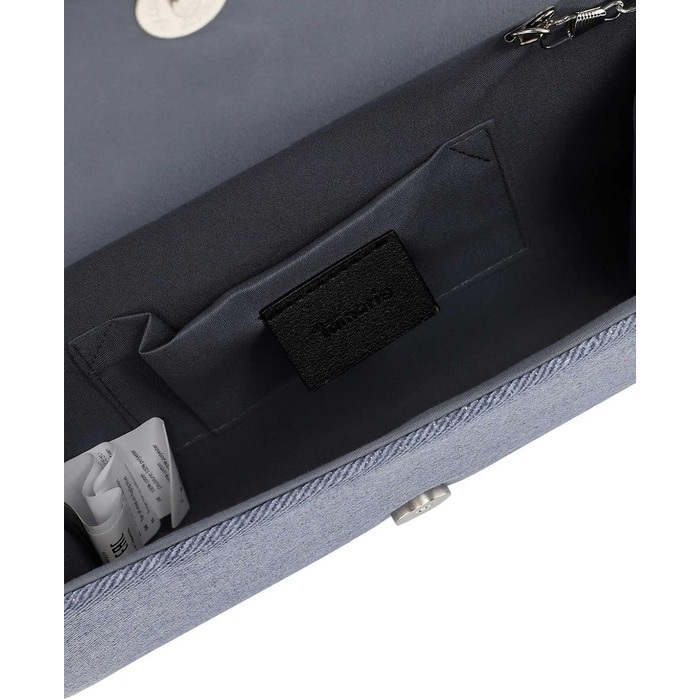 Клатч TAS Amalia Denim 33806, жіноча сумочка, однотонний синій колір, універсальний розмір
