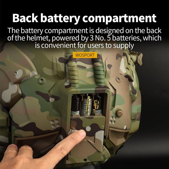 Тактичний шолом з маскою, вентилятором із захистом від запотівання та навушниками для зв&39язку, військовий швидкий шолом HL-98 для страйкболу, пейнтболу та CP