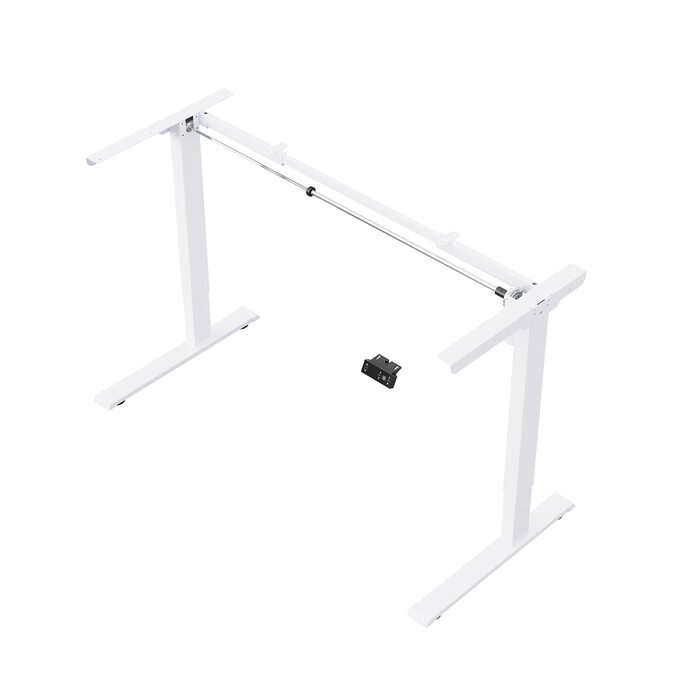 Стіл з електричним регулюванням висоти, функцією пам&39яті, регульованим захистом від зіткнень та плавним пуском/зупинкою для використання вдома (білий) White Max 1, 1