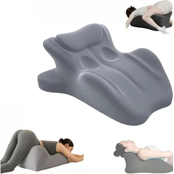 Подушка Sweet Spot, кут 27 градусів, ідеальне положення, подушка для пари, покращує враження, клиноподібна подушка Sweet Love Nest Spark, піна з ефектом пам&39яті, ергономічна підтримка постави для всіх, сірий