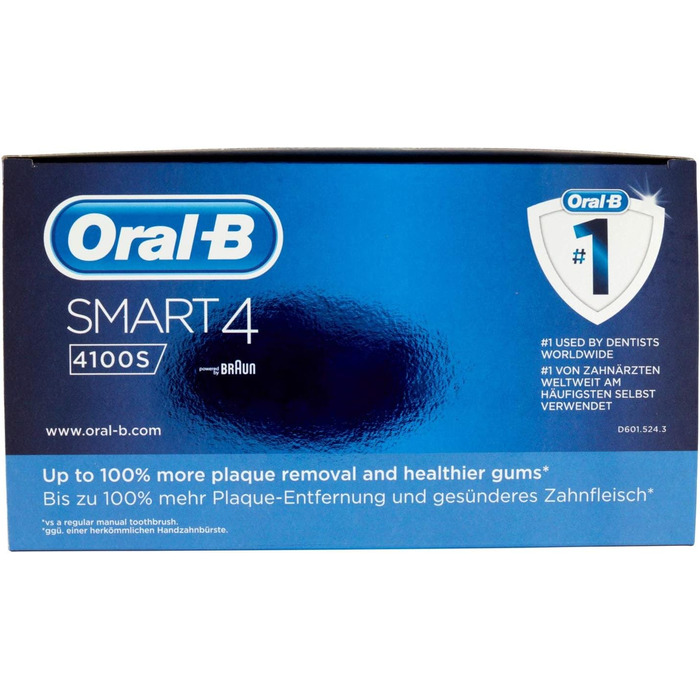 Електрична зубна щітка Oral-B Power Smart 4 4100S біла, 450 г