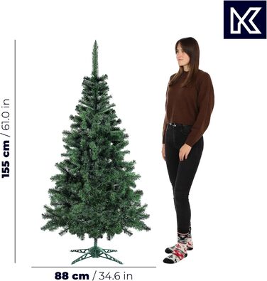 Штучна ялинка з підставкою 155 см KADAX
