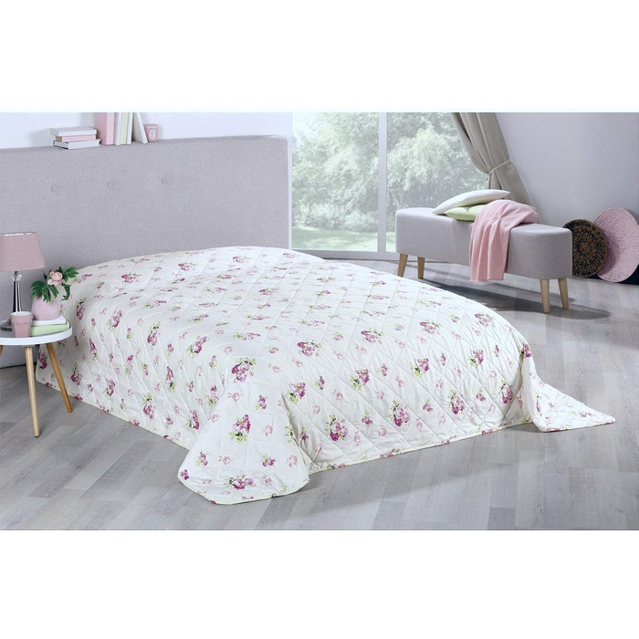 Чохол для кушетки, універсальний, 220x240 см, покривало для дивана в стилі кантрі, клаптиковий стиль (приблизно 220x240 см, колір рожевий), 24 XXL