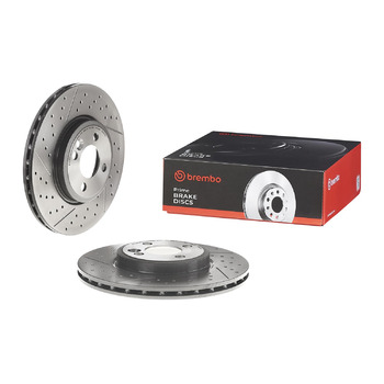Гальмівні диски передні Brembo 09.A047.21 з UV-покриттям, 2 шт.