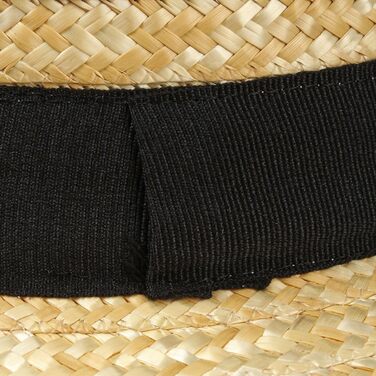 Солом&39яний капелюх Fiebig Circular Saw, натуральний, чоловічий та жіночий Сонячний капелюх зі 100 соломи Капелюх-канотьє, виготовлений в Італії Капелюх-гондольєр на весну та літо Капелюх зі стрічкою Grosgrain, натуральний, 61