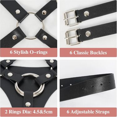 Страпон Klpertoror, регульований, високий пояс, чорний