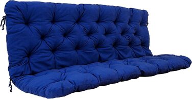 Синій, 3 Bench Cushion 150x98x8