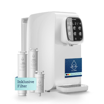 Система осмосу VILTARO для питної води білий, 5-ступінчаста система фільтрів, 6 температурних рівнів, мобільна без підключення до води система зворотного осмосу Осмотичний фільтр для води фільтр від накипу фільтр для питної води