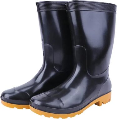 Чоловіче гумове взуття, чоловічі гумові чоботи, взуття для роботи, кухні, водонепроникне чоловіче взуття, дощова автомийка, чорні, розмір 43 EU