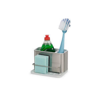 Органайзер для раковини Joseph Joseph Surface з нержавіючої сталі Caddy, тримач для губки, нержавіюча сталь, світлий камінь