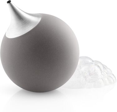 ЄВА СОЛО Дозатор мила Силікон з носиком з нержавіючої сталі для посуду або мила для рук Датський дизайн, функціональність і якість Слон сірий