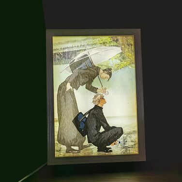 Ілюміновані картини FunLake, натхненні японським аніме-дзюцу - світлодіодний декор для стін Gojo Satoru та Geto Suguru, рамка для