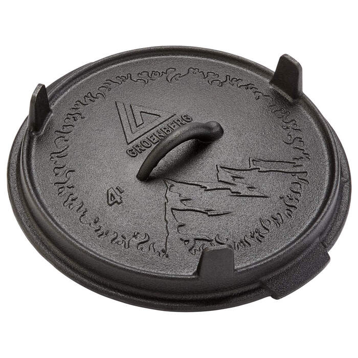 Казан з кришкою Groenberg Askja Pot 25 cm / 4 L Black (266016)