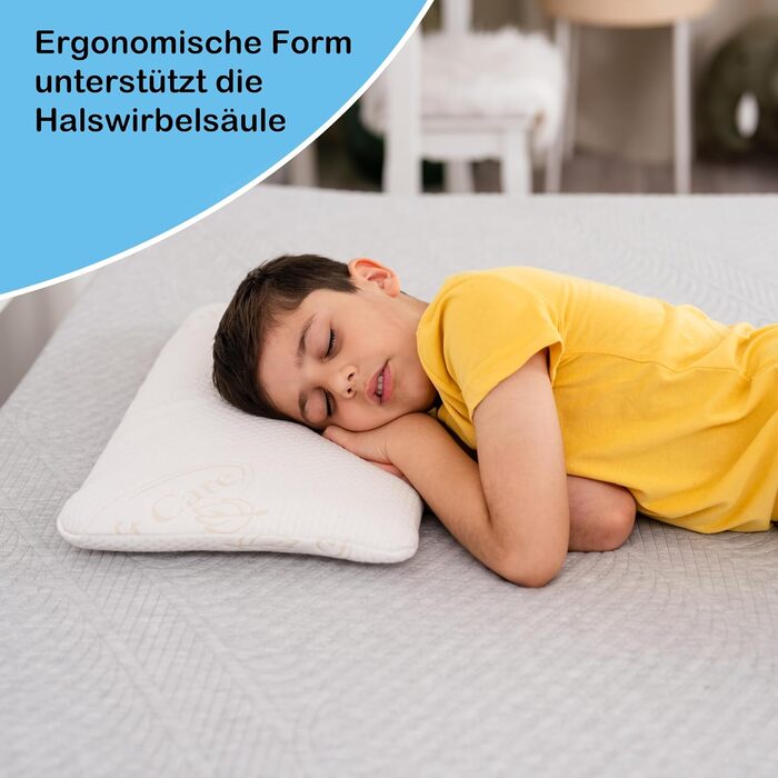 Дитяча подушка для дітей віком від 2 років, 50306 см - Ергономічна дитяча подушка з в&39язкопружної гелевої піни. Ідеально підходить для всіх дитячих ліжечок. Також ідеально підходить як супутник у подорожах.