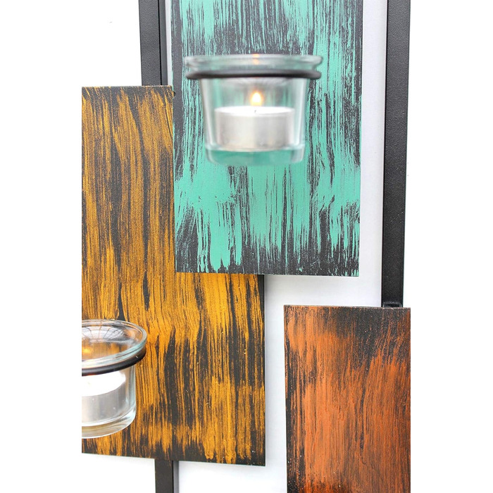 Настінний підсвічник абстрактний метал настінний чорний 61 см підсвічник підсвічник настінний свічник настінне бра