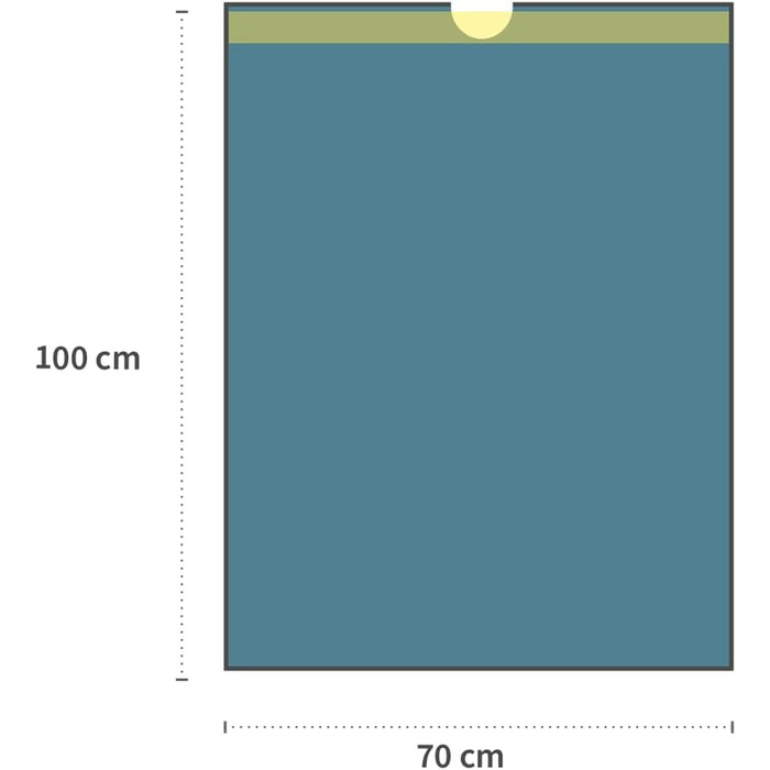 Сміттєві пакети Franz Mensch на 75 предметів, 120 л зі шнурком, LDPE, сині, стійкі до розриву, рулонні, для утилізації відходів, приблизно 45 мкм