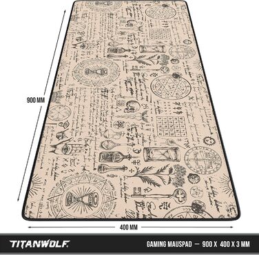 Мм - килимок для миші великого розміру - підвищує точність і швидкість - також для миші та клавіатури Roccat Razer Logitech - Alch